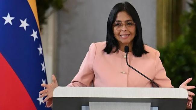 Delcy Rodríguez, presidenta interina de Venezuela.