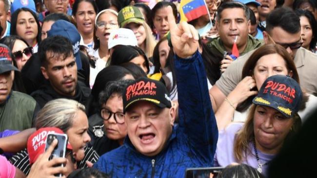 Diosdado Cabello en Caracas.