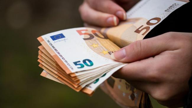 Billetes de euros.