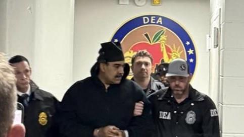 Maduro en el centro de procesamiento de la DEA, en Nueva York.