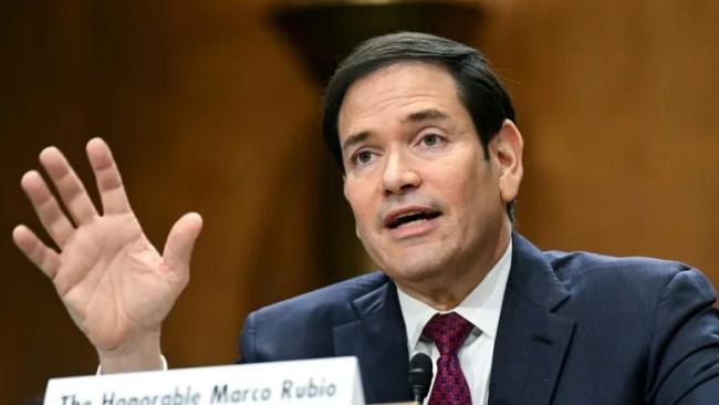 Marco Rubio habla ante el Comité de Asuntos Exteriores del Senado de EEUU.