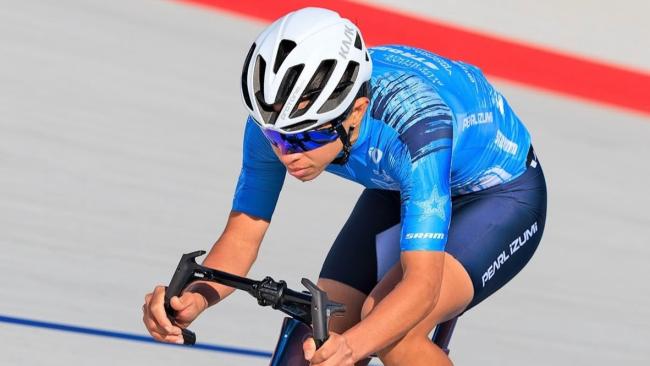 La ciclista cubana Marlies Mejías.
