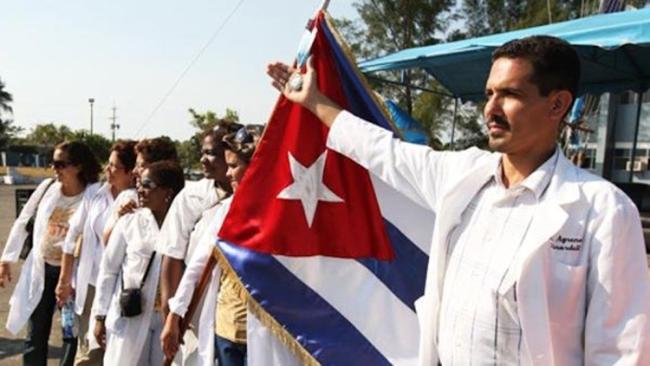 Integrantes de la Misión Barrio Adentro en Venezuela.