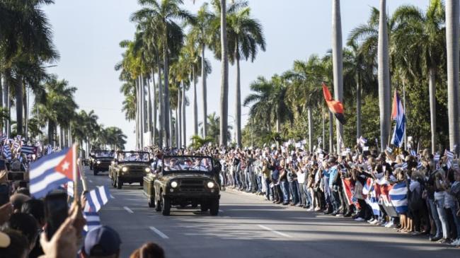 Traslado de los restos de los 32 cubanos fallecidos en Venezuela.