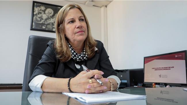 Rosabel Gamón Verde, ministra de Justicia del régimen cubano.