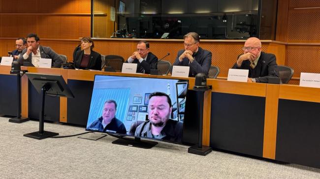 Conferencia en el Parlamento Europeo sobre la presencia de mercenarios cubanos en la guerra de Rusia contra Ucrania.