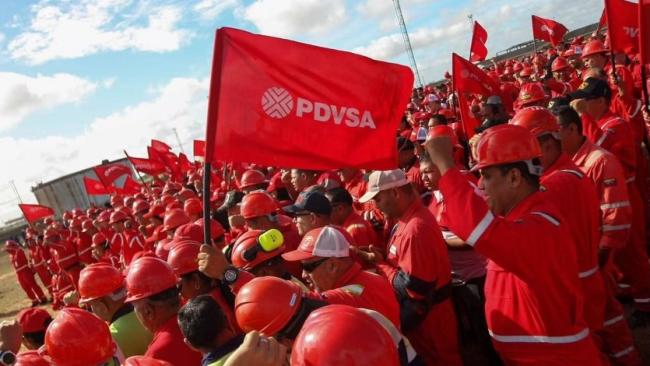 Trabajadores de PDVSA.