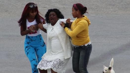 Arresto de Berta Soler cuando intentaba ir a misa.