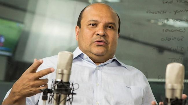 Roland Carreño, periodista excarcelado hoy en Caracas.