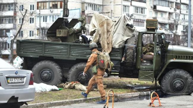 Militares rusos abatidos por fuerzas ucranianas.