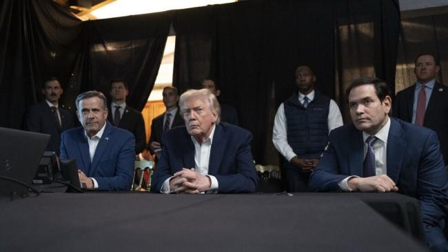 Trump y su núcleo duro siguiendo la operación de captura de Maduro.