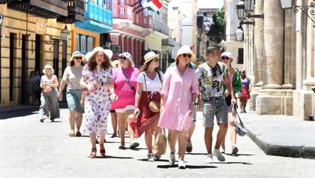 Turistas en La Habana.