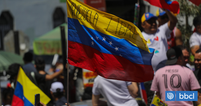 Manifestación de venezolanos.