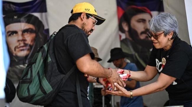 Recogida de ayuda humanitaria para Cuba en Ciudad de México. 