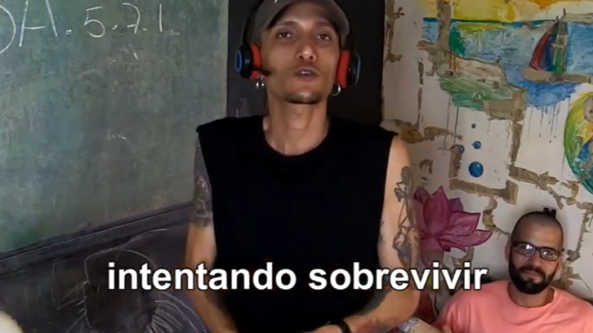 Ernesto Ricardo Medina y Kamil Zayas Pérez en uno de sus videos.