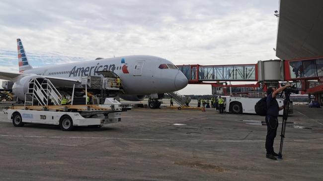 Vuelo de American Airlines en el Aeropuerto Internacional José Martí, de La Habana.