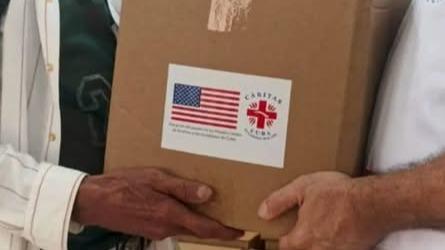 Ayuda humanitaria de EEUU entregada en Cuba.