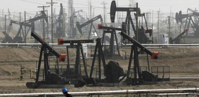 Pozos de extracción de petróleo en EEUU.