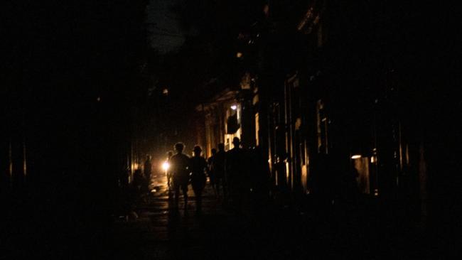 Un apagón en La Habana.