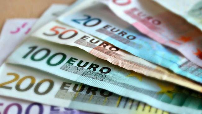Billetes de euros.