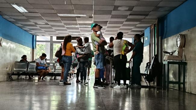 Sala de espera de un hospital de La Habana.