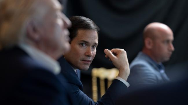 Marco Rubio, junto a Trump, siguiendo la captura de Nicolás Maduro.