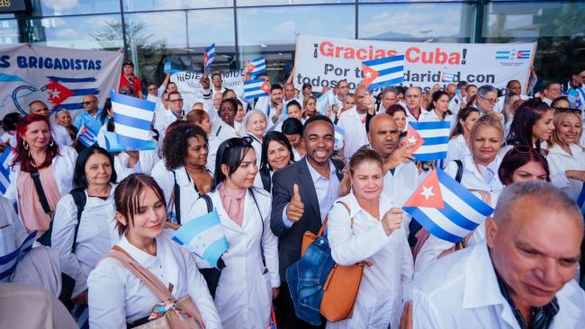 Médicos cubanos en Honduras.