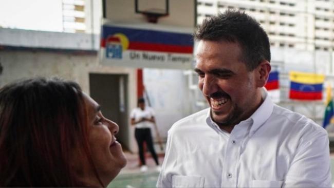 Stalin González, del partido opositor venezolano Un Nuevo Tiempo.
