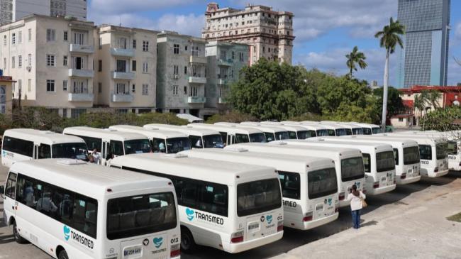 Ómnibus de TRANSMED en La Habana.