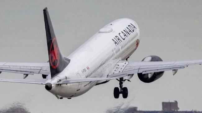 Un avión de la flota de Air Canada.