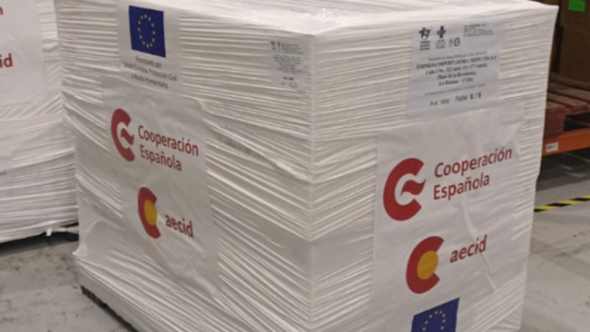 Envío anterior de ayuda humanitaria de España a Cuba.