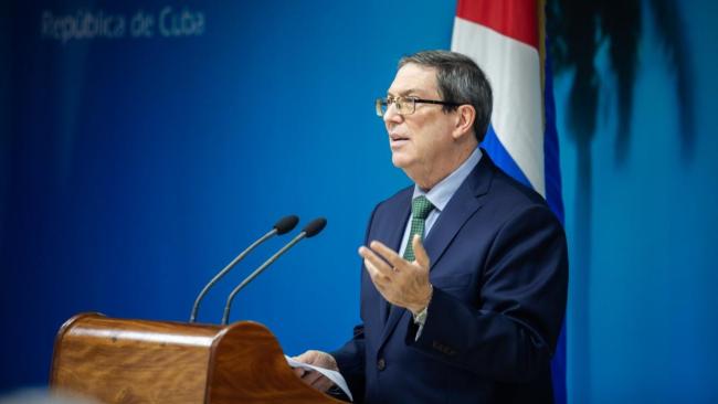 El canciller del régimen cubano, Bruno Rodríguez.