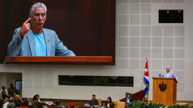 Miguel Díaz-Canel el viernes 20 de marzo en La Habana.
