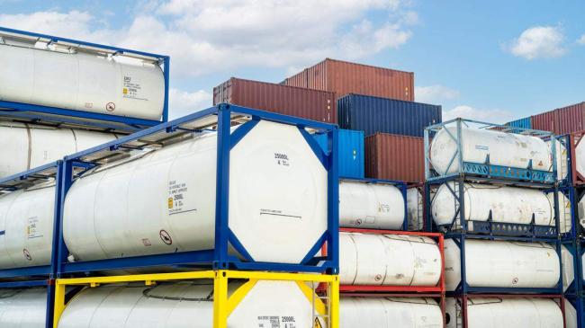 Isotanques utilizados para enviar combustible a Cuba desde EEUU.