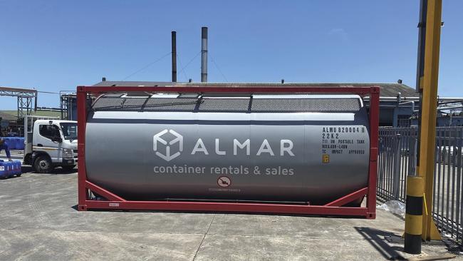Isotanque utilizado para enviar combustible a Cuba desde EEUU.