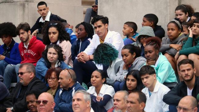 Estudiantes cubanos. 