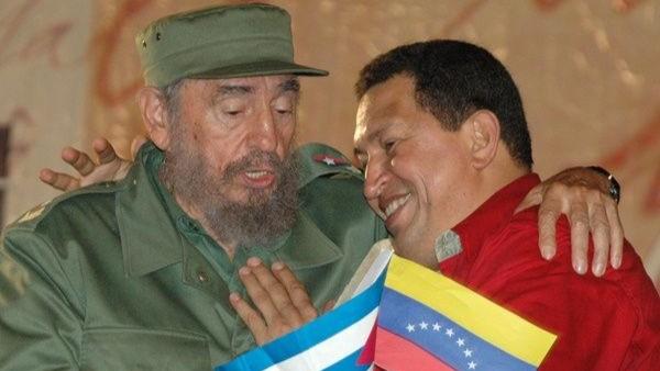 Fidel Castro y Hugo Chávez.