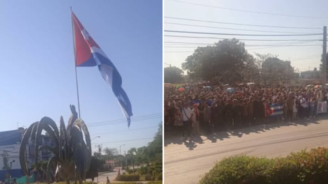 Acto organizado por el PCC en Morón.