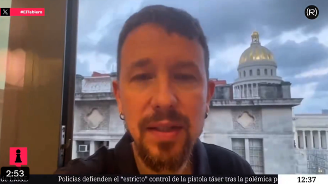 Pablo Iglesias desde La Habana Cuba.