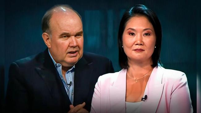 Rafael López Aliaga y Keiko Fujimori.