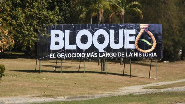 Un cartel propagandístico en La Habana.