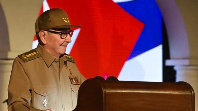 Raúl Castro en un discurso.