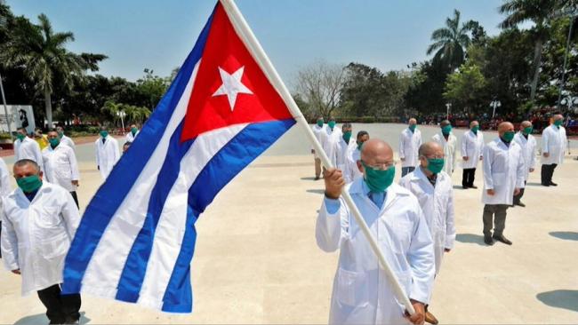 Una brigada médica cubana.
