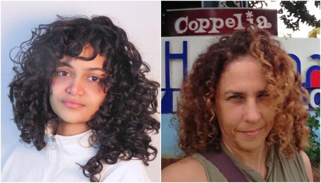 La creadora de contenidos Anna Sofía Benítez Silvente y la periodista Yania Suárez.