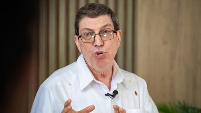 Bruno Rodríguez, ministro de Relaciones Exteriores de Cuba.