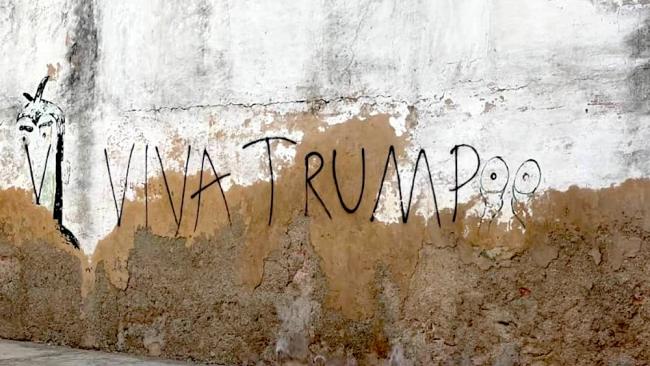Cartel en una pared de La Habana.