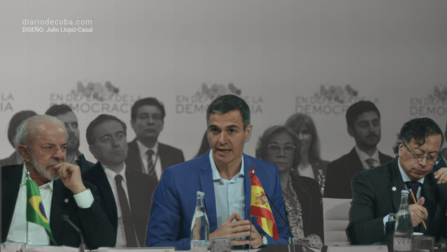 Cumbre en Defensa de la Democracia, celebrada en Barcelona. Ilustración