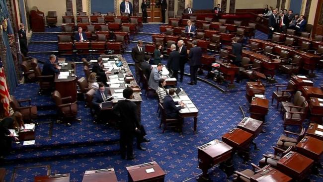 Sesión del Senado de EEUU.