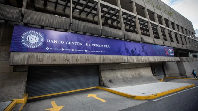 Entrada del Banco Central de Venezuela.