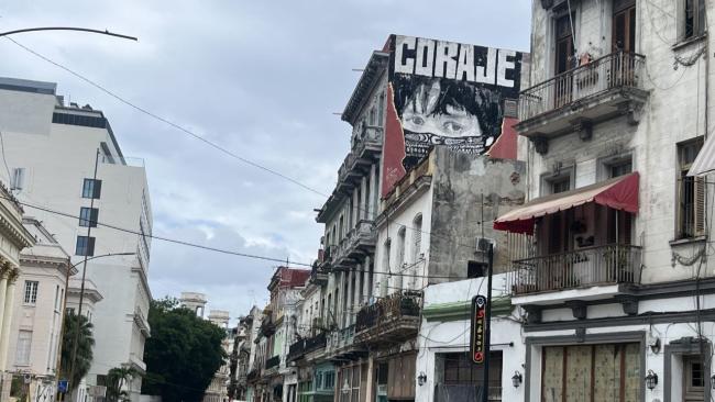 Un grafiti en La Habana.